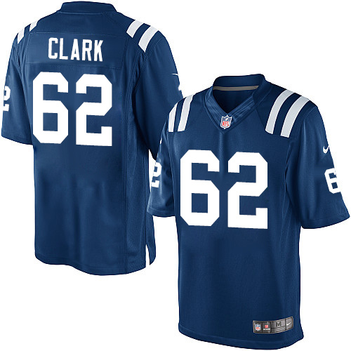 Men's Limited Le'Raven Clark Nike Jersey Royal Blue Home - #62 NFL Indianapolis Colts